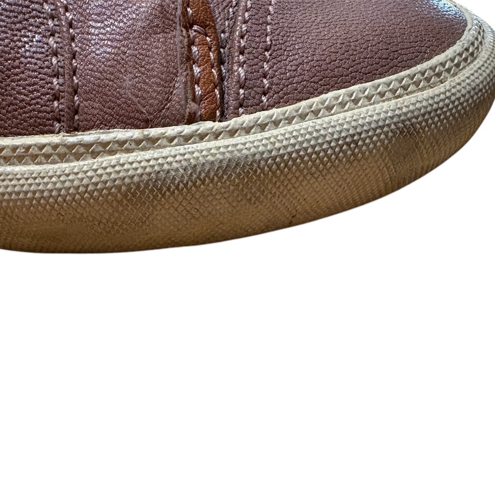 Frye Low Top Women's Shoes 8.5 Leather Distressed Sneakers - Picture 6 of 9